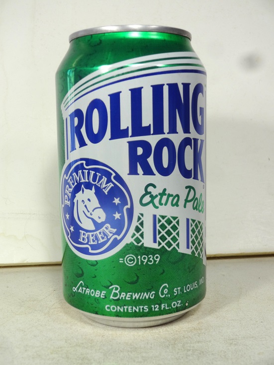 Rolling Rock Extra Pale - metallic - contents bf - Click Image to Close